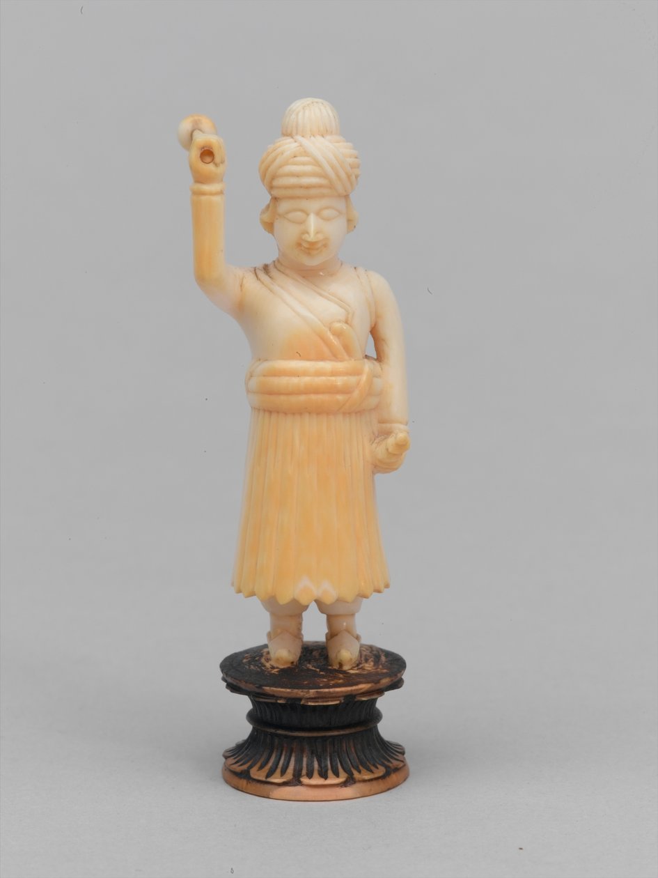 Siyah piyon, satranç taşı, Hindistan, 1820 dolaylarında by Indian School