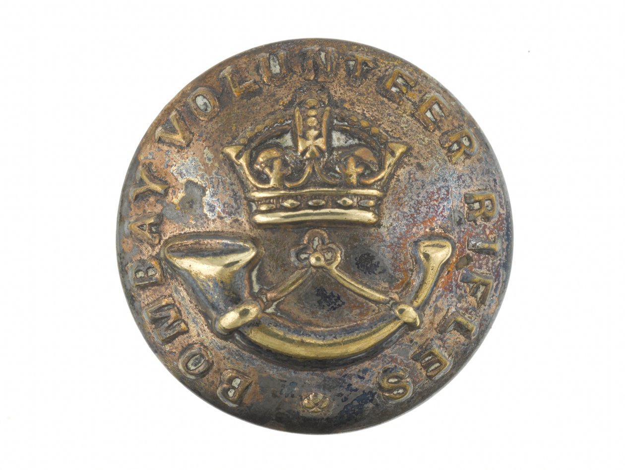 Düğme, Bombay Gönüllü Tüfekleri, 1901 öncesi by Indian School