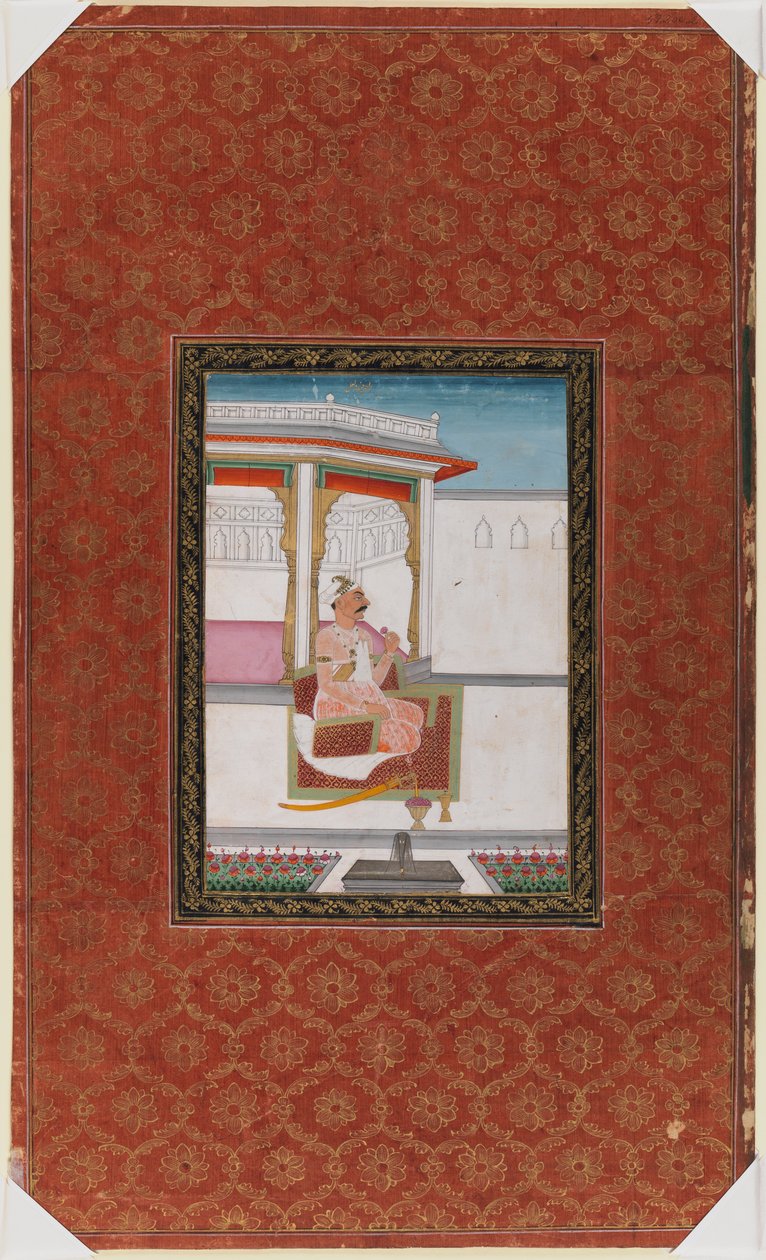 Chandhu Lal, 1875-1900 (kağıt üzerinde opak wc ve altın) by Indian School