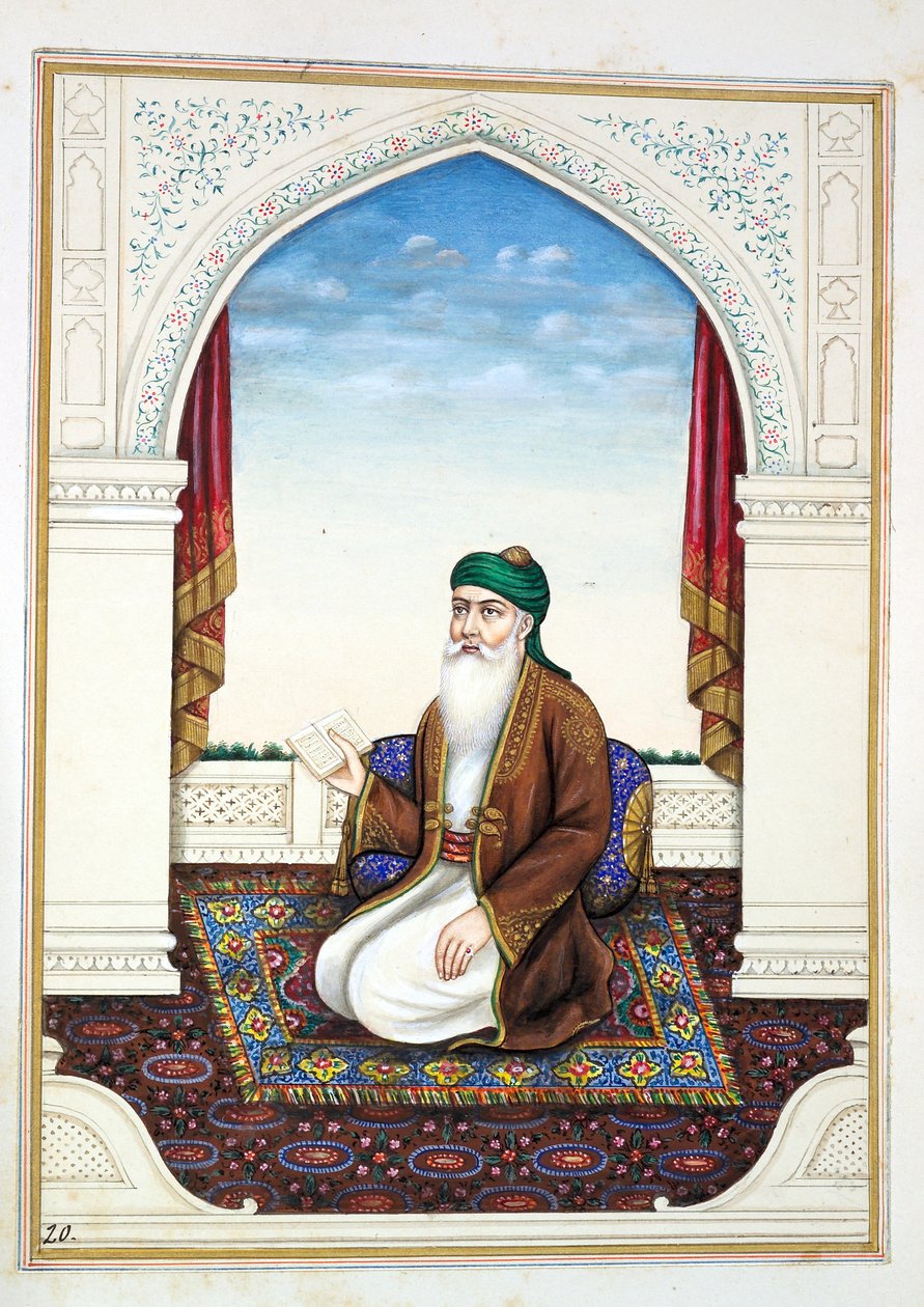 Fakir Syad Nur-o-Deen, The Kingdom of the Punjab, its Rulers and Chiefs, cilt I, kimliği belirsiz bir Hintli sanatçının 27 suluboya çalışması, c.1840 (kağıt üzerinde wc) by Indian School