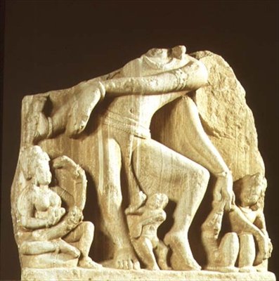 Natesa, Chittorgarh, Rajasthan, Pratihara hanedanı figürü (kumtaşı) by Indian School