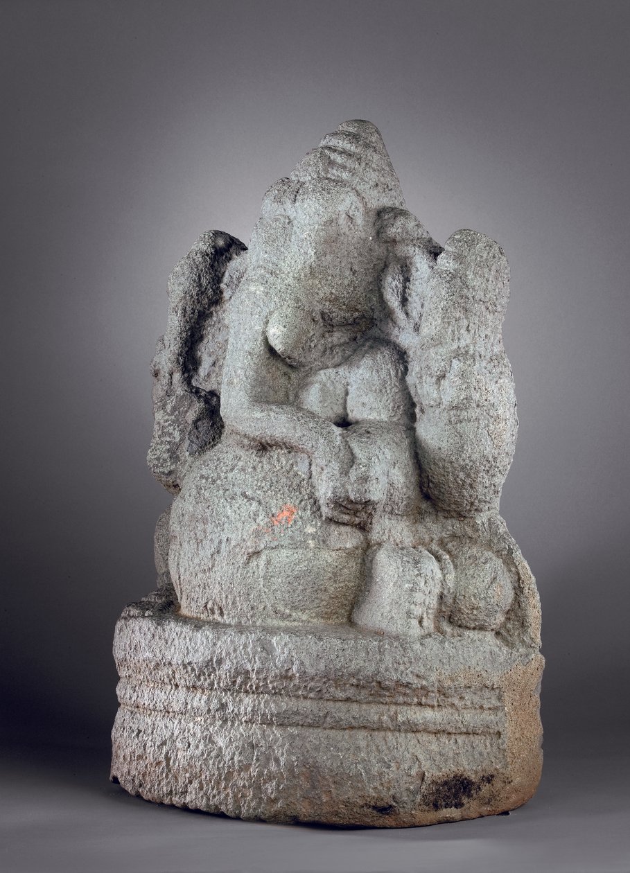 Ganesha, 12-13. yüzyıl (granit) by Indian School