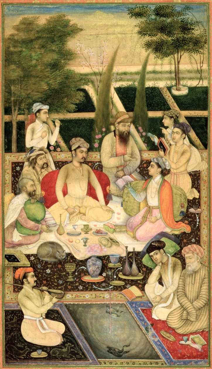 İçinde. 07A.8 Bir bahçede iki prens, yaklaşık 1615 by Indian School