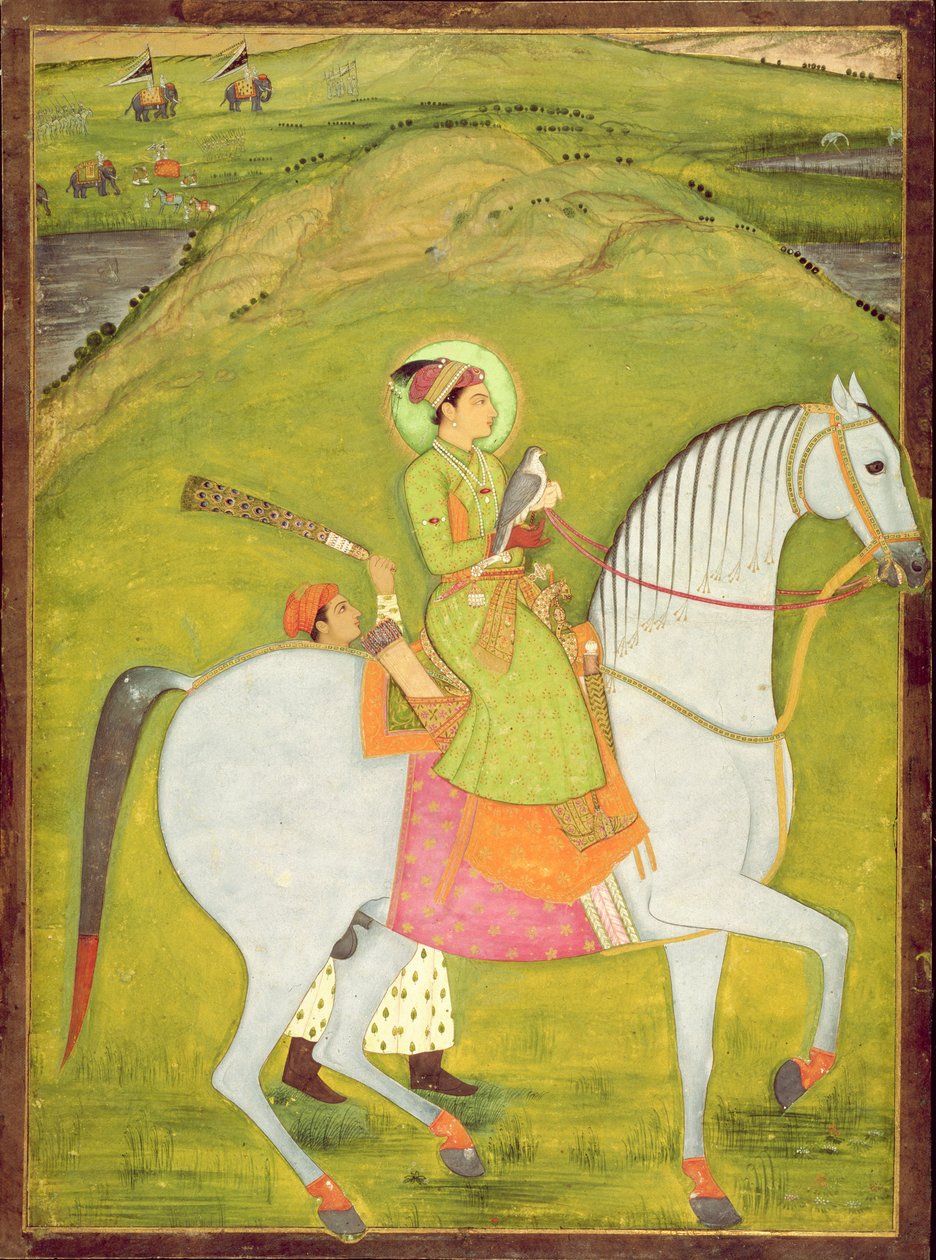İçinde. 63.7 Genç prens biniyor, c.1720-30 by Indian School