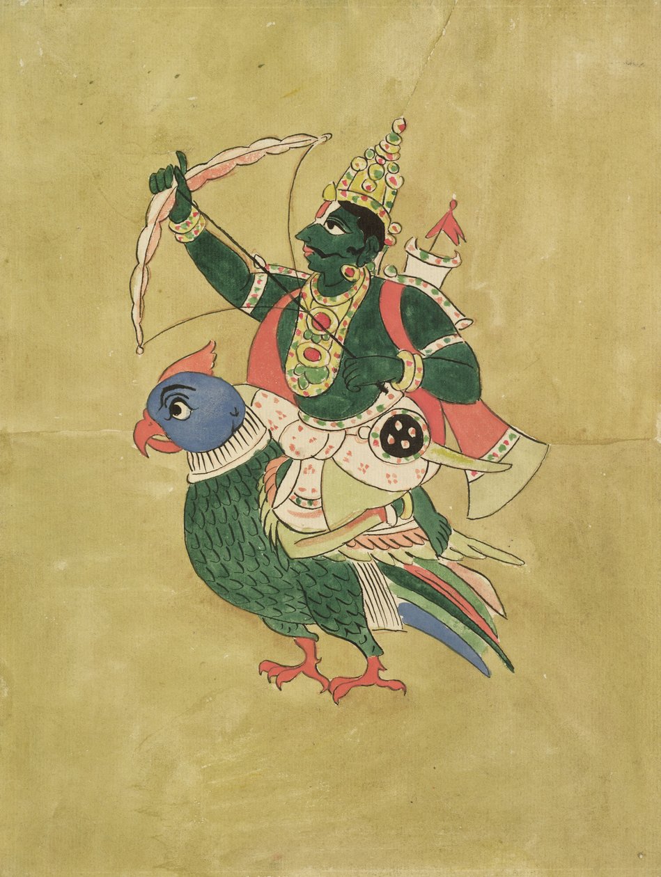 Kama, Aşk Tanrısı, 18. 19. yüzyıl by Indian School