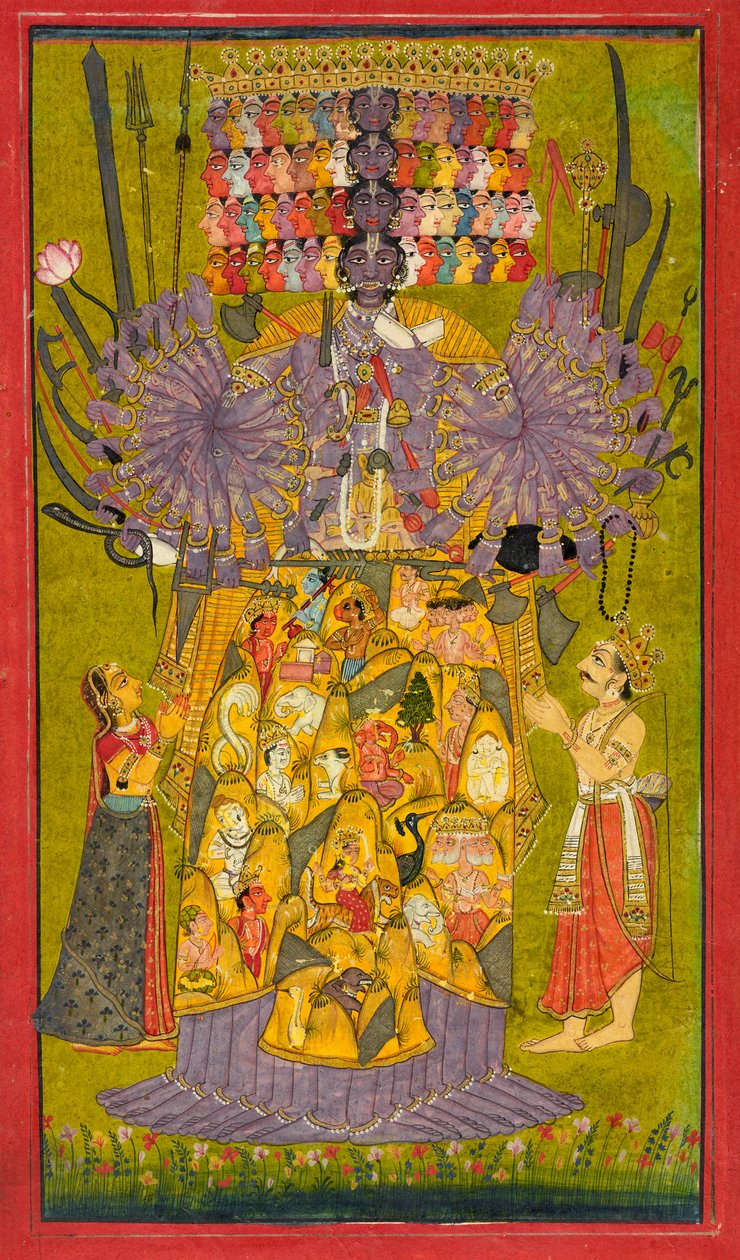 Krishna Vishwaroopa, No.1740 by Indian School
