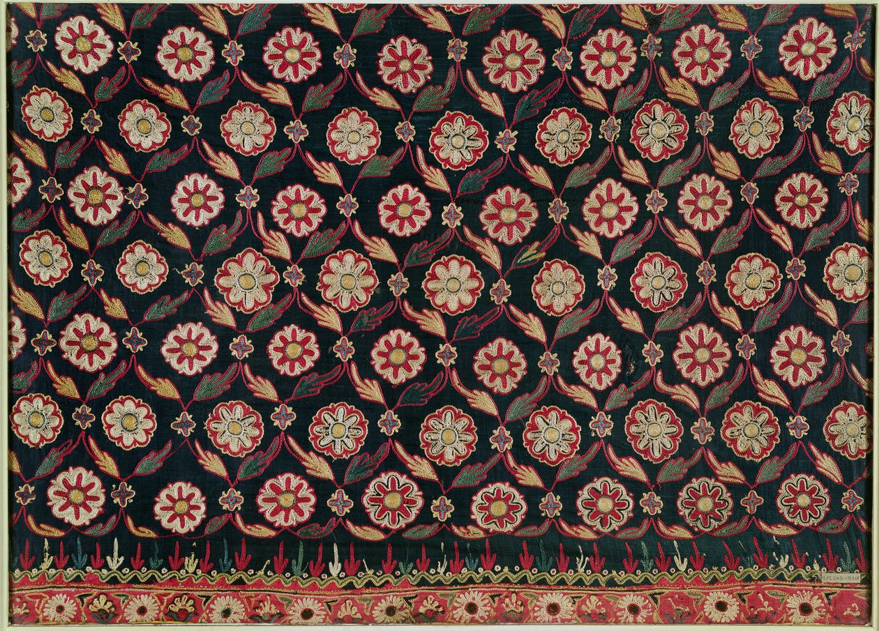 Kutch nakışlı etek parçası, Bombay Eyaleti, Hindistan by Indian School