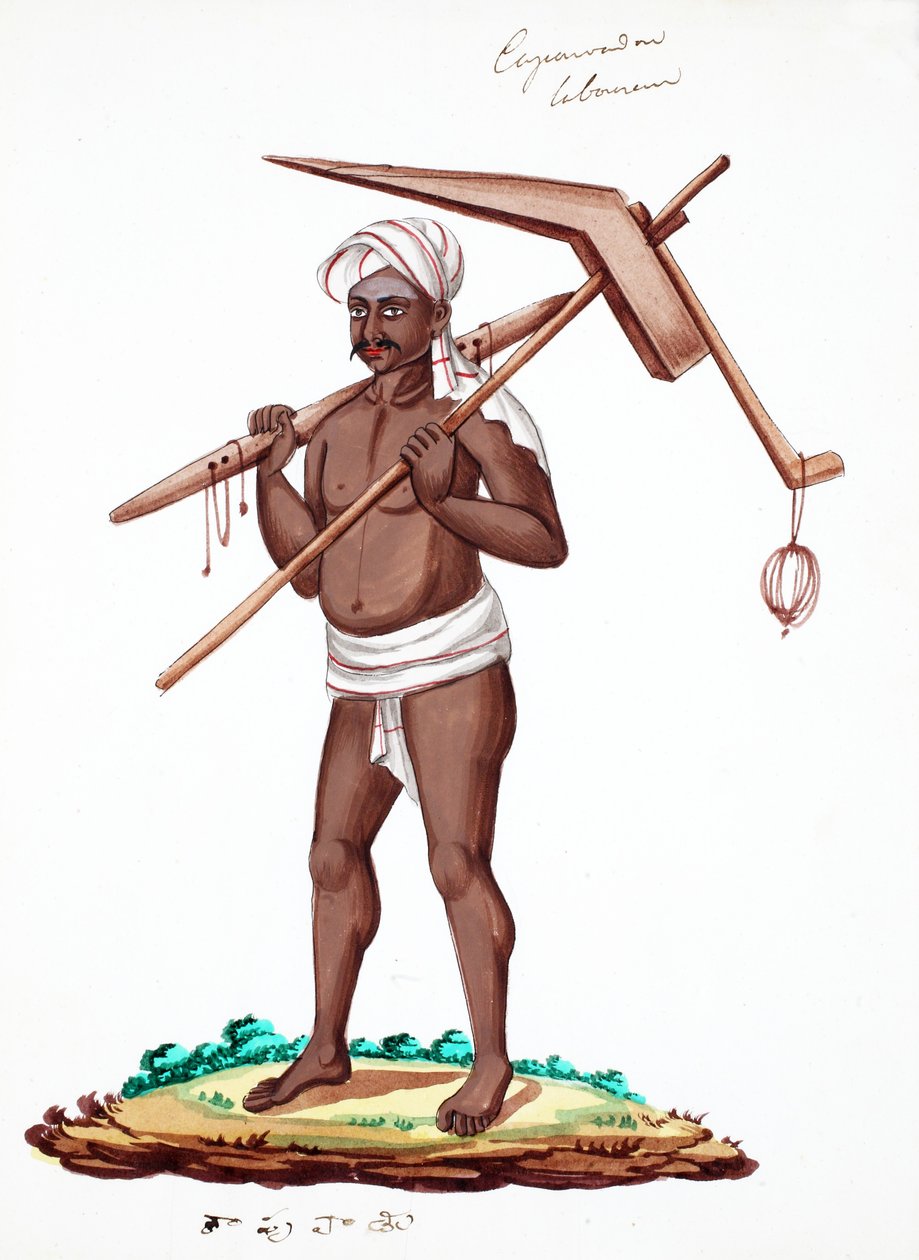 İşçi (kağıt üzerinde wc) by Indian School