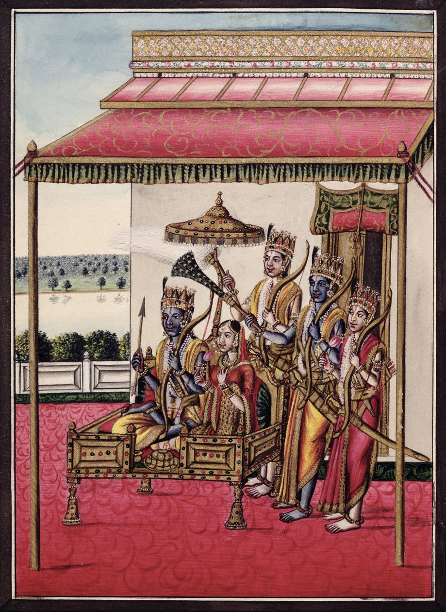 MSS EUR C 116/1 f.13v Rama, Hindu destanı 