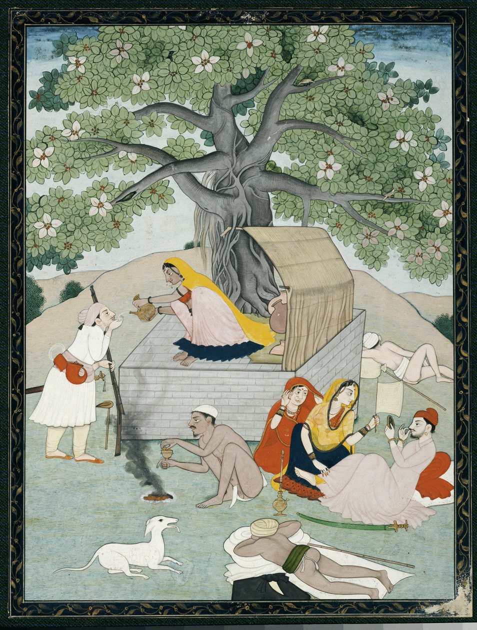 Bir albümden minyatür, Kangra by Indian School