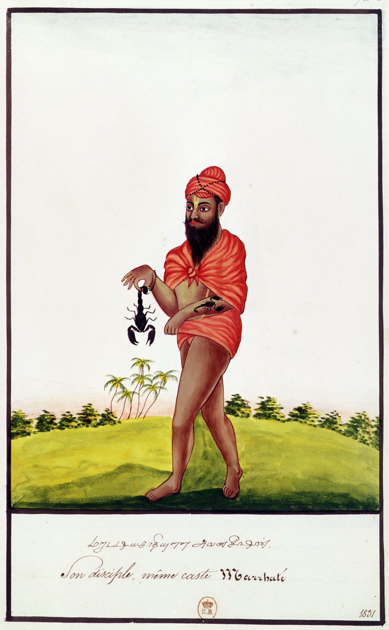 Bayan Indien 743 Akrep ısırıklarına karşı ilaç satıcısı, 1831 by Indian School