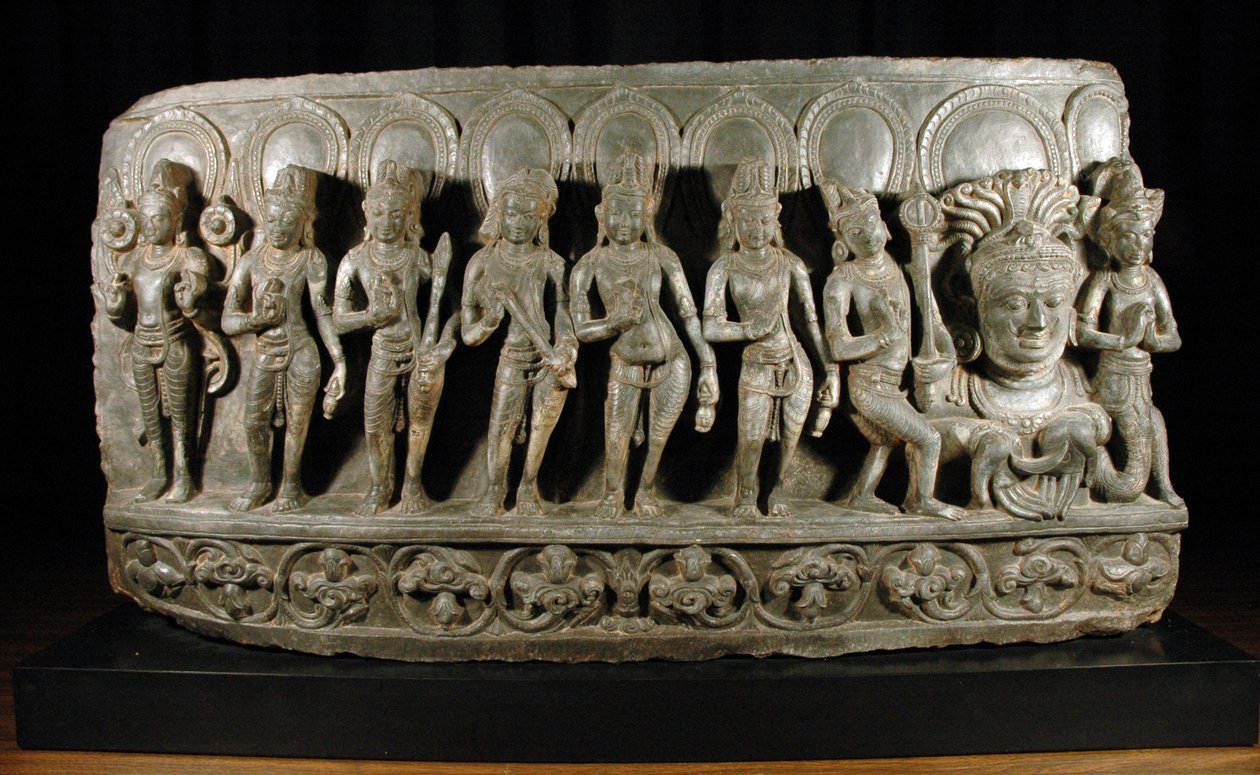Navagraha, c.950-1000 (taş) (874861 detayı) by Indian School