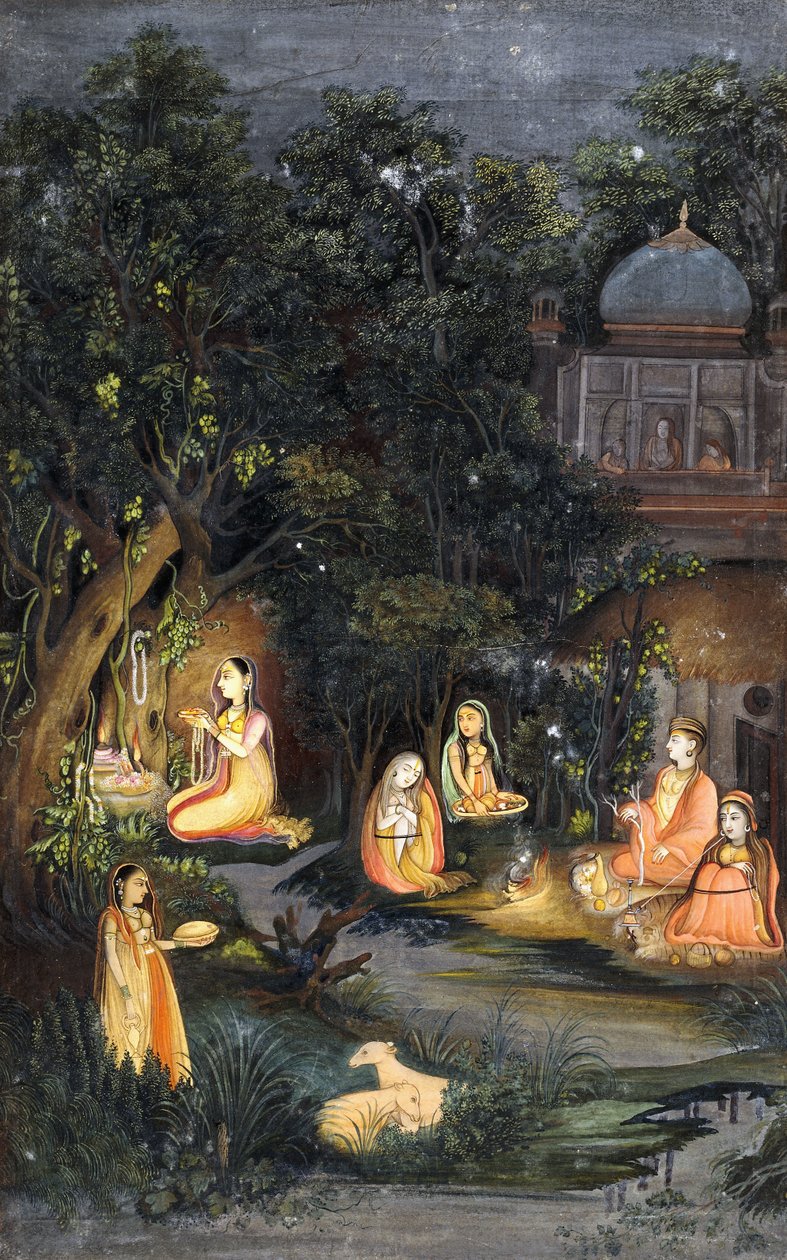 Gece İbadet ve Ziyafet, c.1770 by Indian School