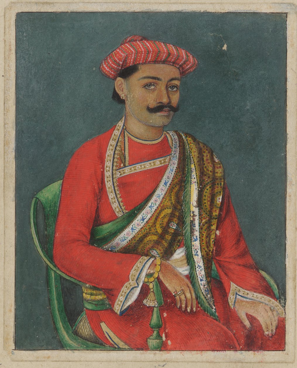genç bir adam portresi by Indian School