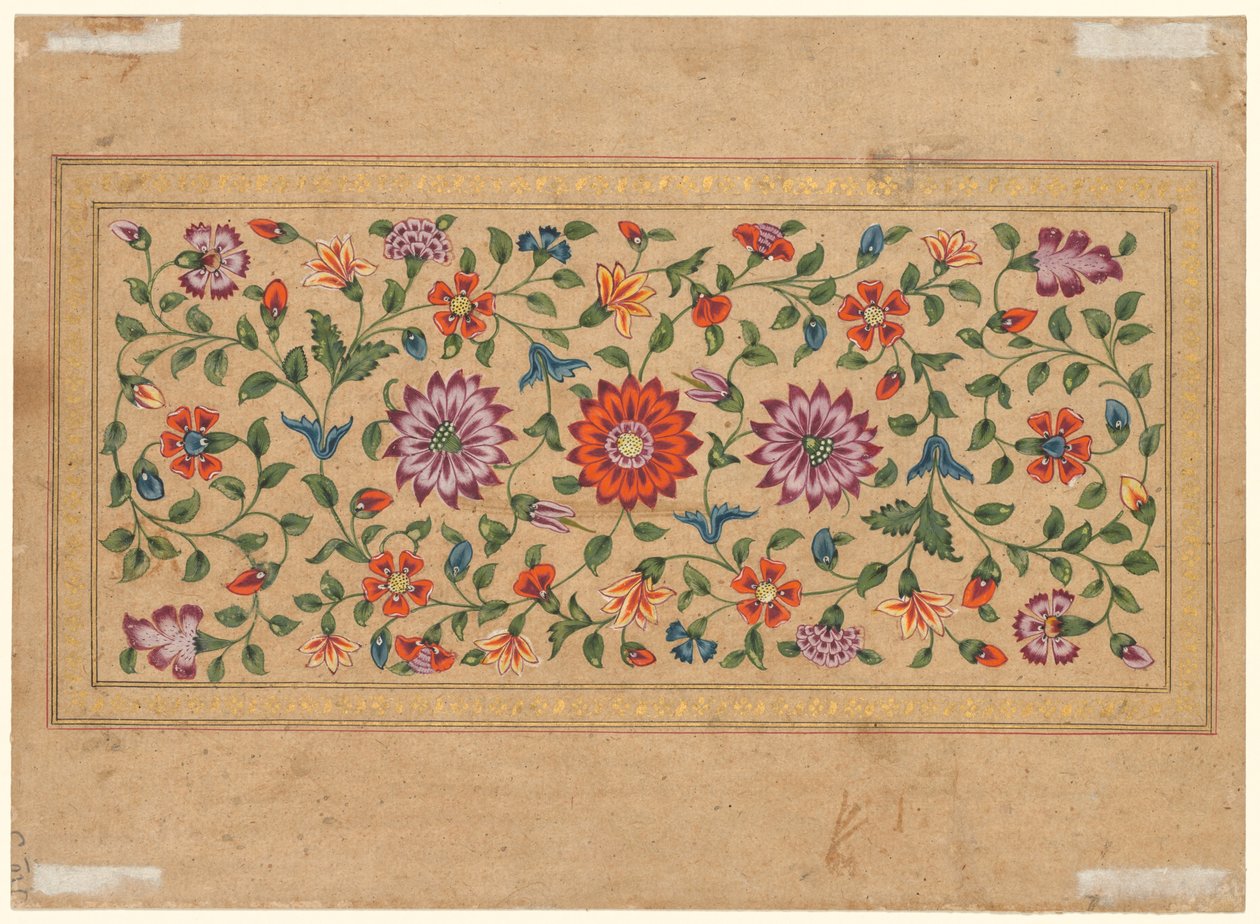 Kayan Çiçek Sarmaşıkları, 1755 by Indian School