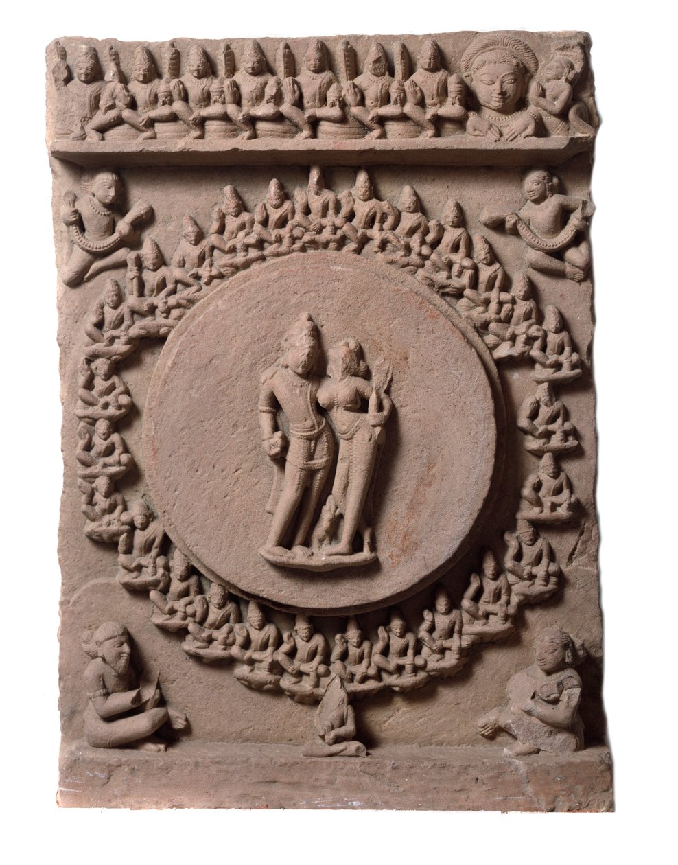 Makarandanagar'dan Shiva Parvati (kabartma, 9-10. yüzyıl) by Indian School