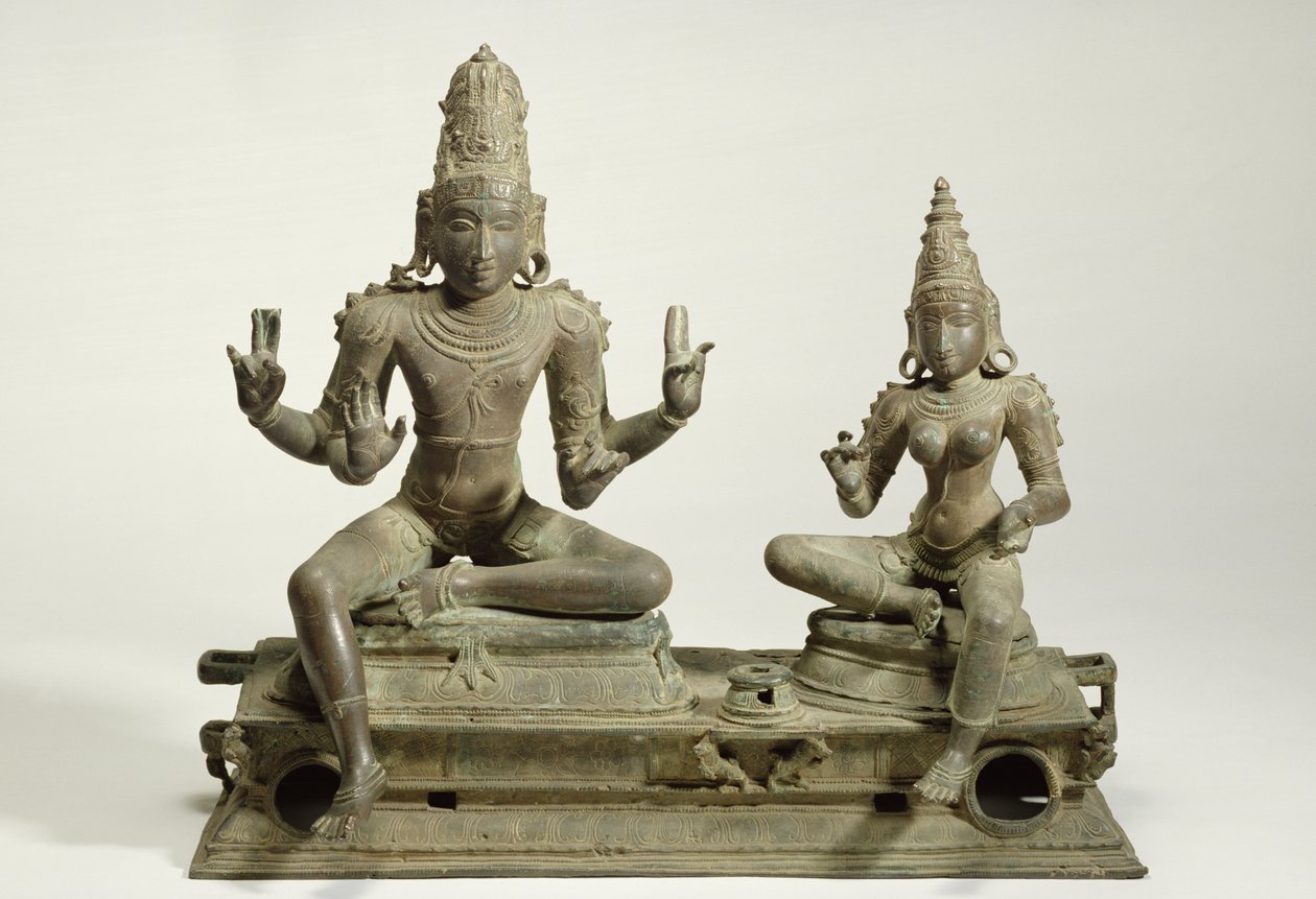 Somaskanda, Chola, Tamil Nadu (bronz) by Indian School