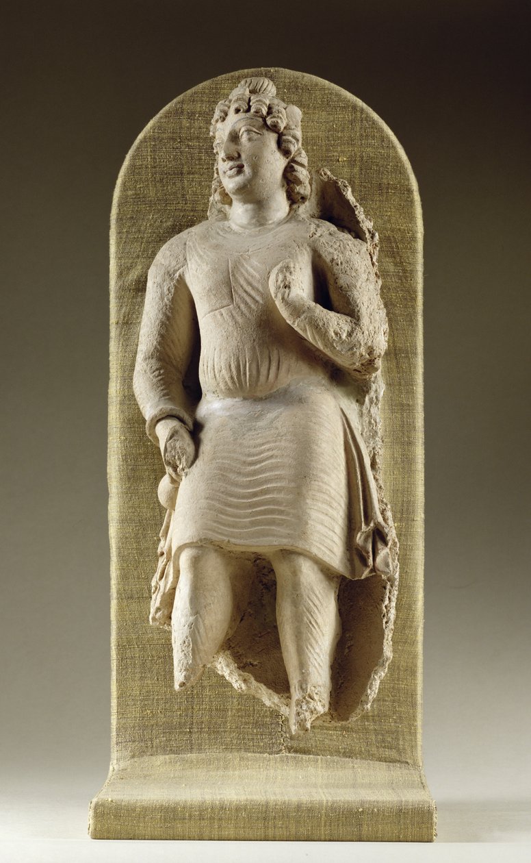 Daimi gençlik veya Maitreya, Gandhara (sıva) by Indian School