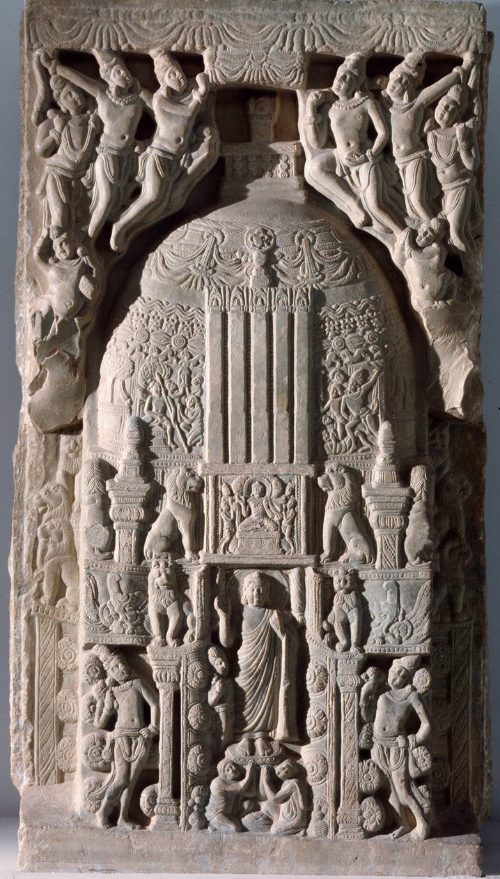 Stupa levhası (kabartma parçası, 225-325) by Indian School