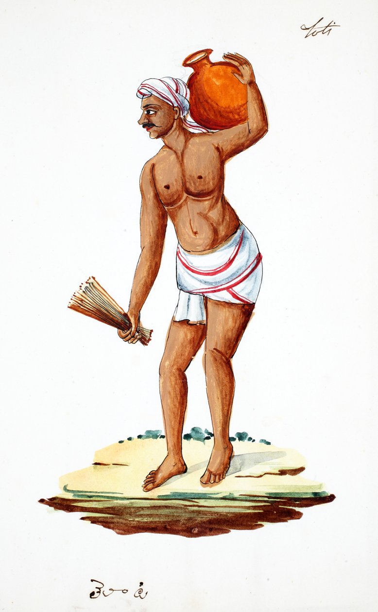 Su taşıyan süpürge (kağıt üzerinde wc) by Indian School