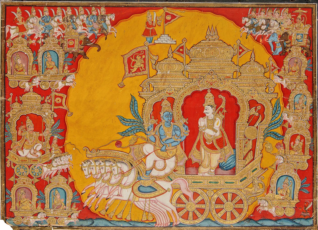 Kurukshetra Savaşı, Mysore, Hindistan, 1800-25 by Indian School