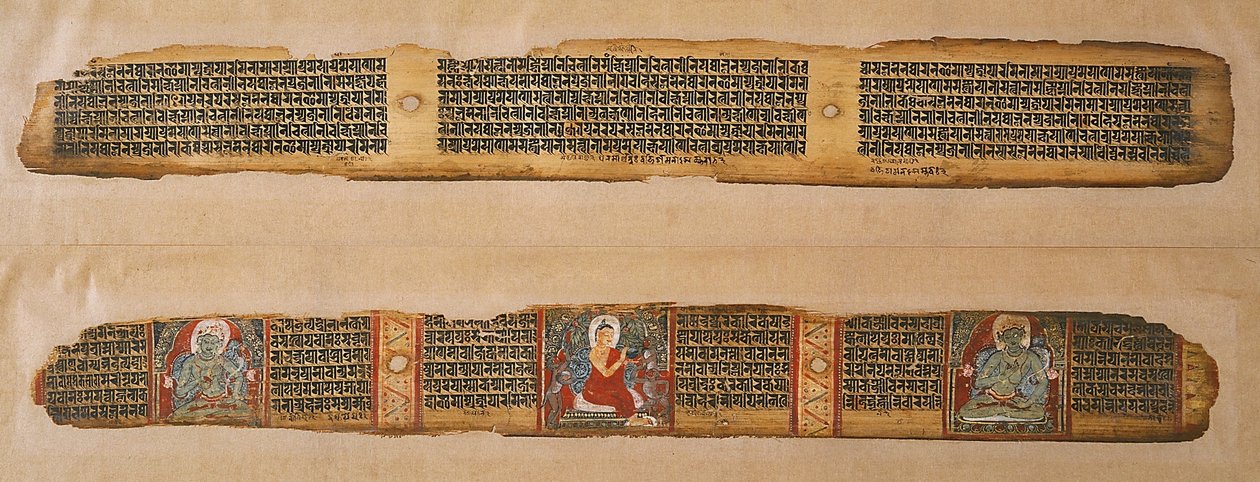 Buda, bir Prajnaparamita el yazmasından, Batı Bengal