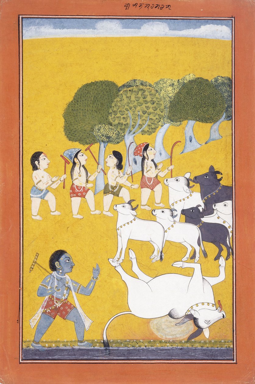 Genç Krishna, Bir Buzağı Kılığına giren İblis Vatsasura
