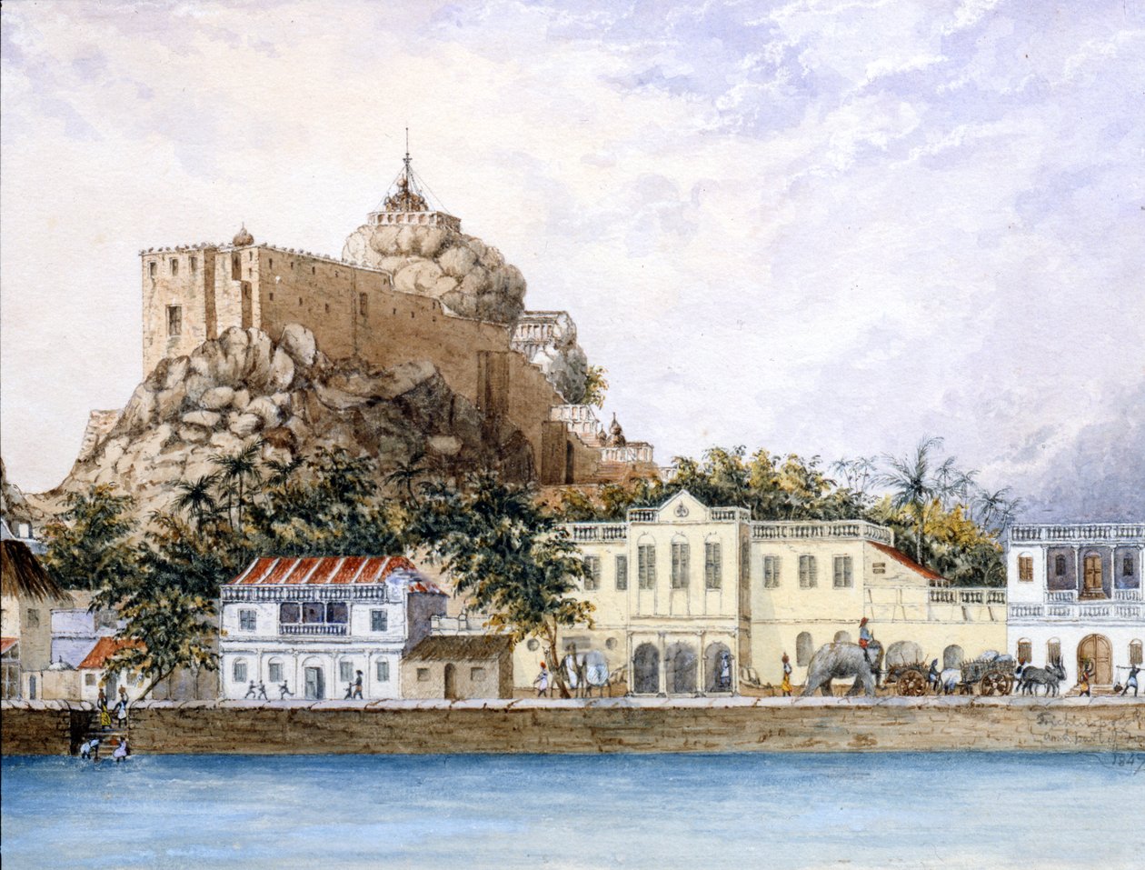 Bilinmeyen ilçe, c.1830 (kağıt üzerinde wc ve guaj) by Indian School