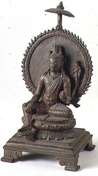 Vishnu, Pallava, Güney Hindistan (bronz) by Indian School
