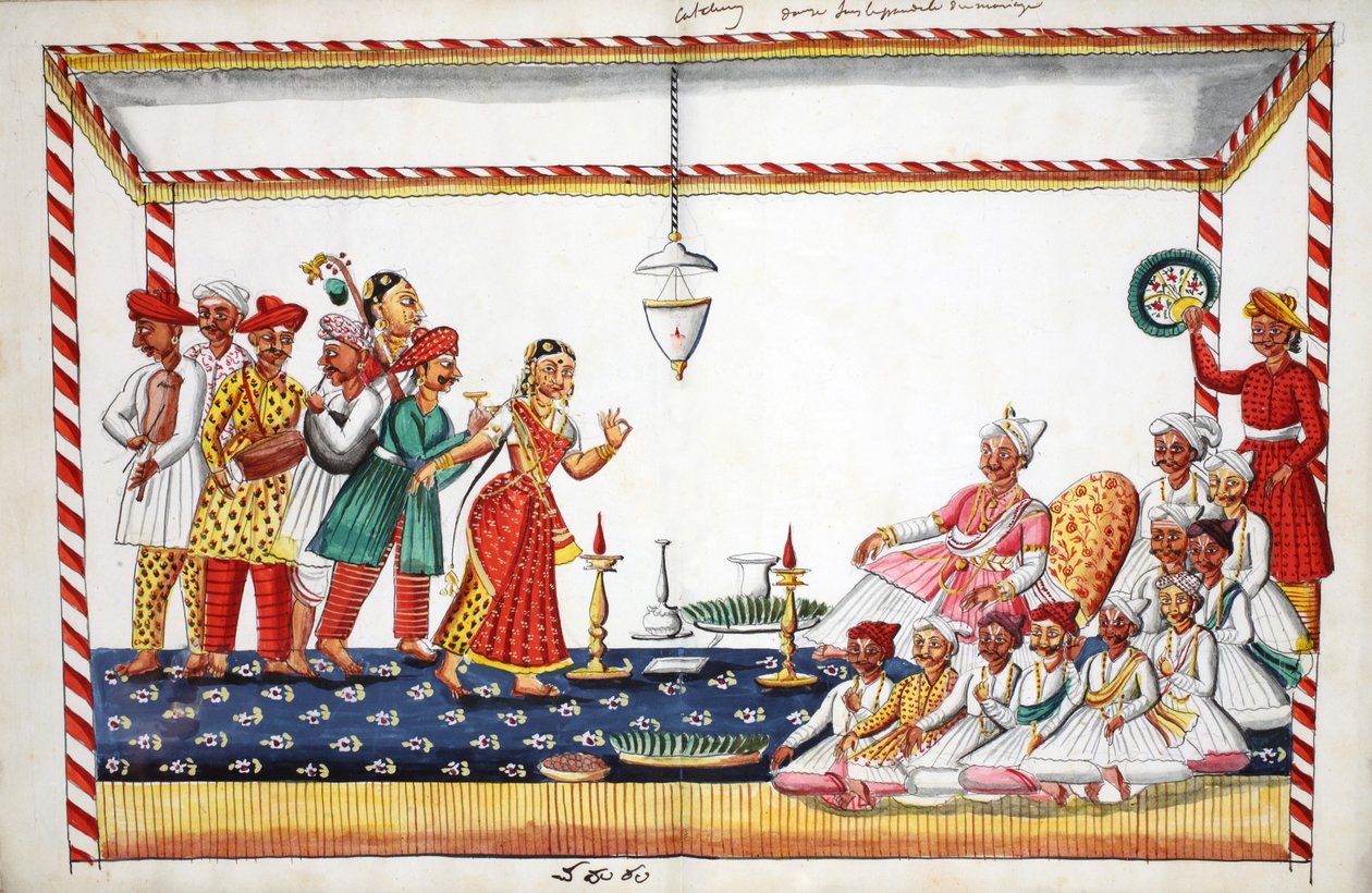 Düğün töreni (kağıt üzerinde wc) (ayrıca bkz. 908429) by Indian School
