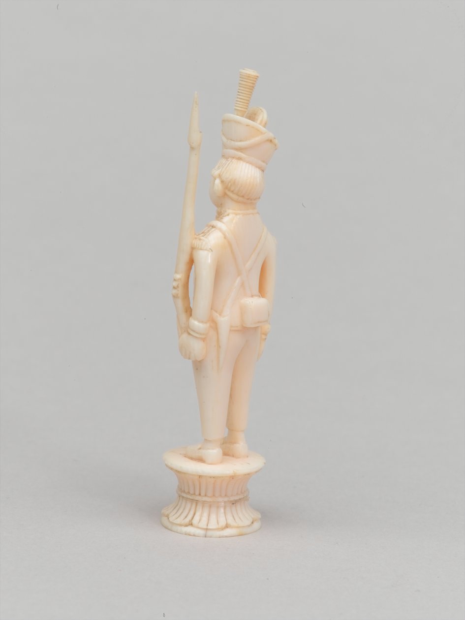 Beyaz piyon, satranç taşı, Hindistan, 1820 dolaylarında by Indian School