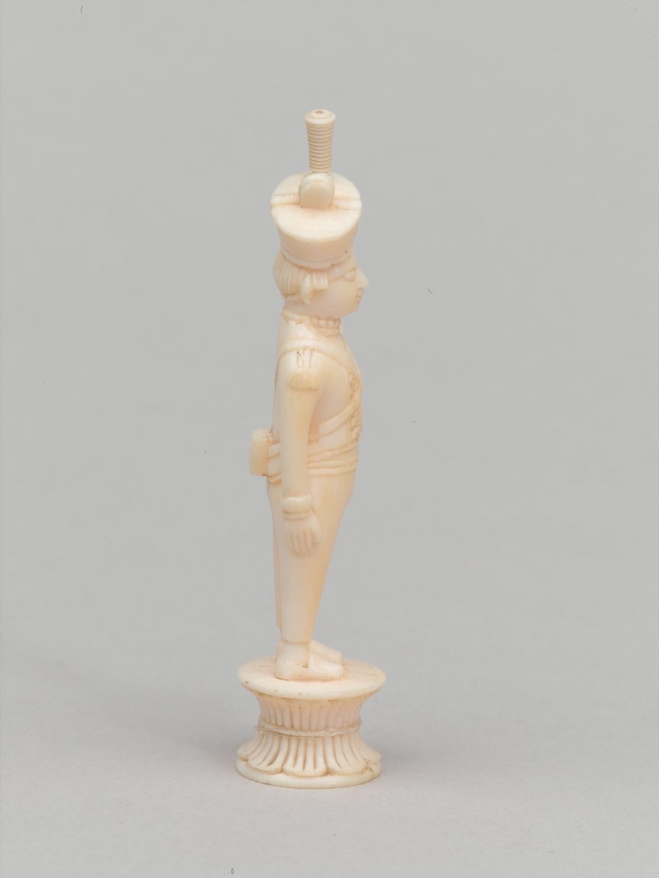 Beyaz piyon, satranç taşı, Hindistan, 1820 dolaylarında by Indian School