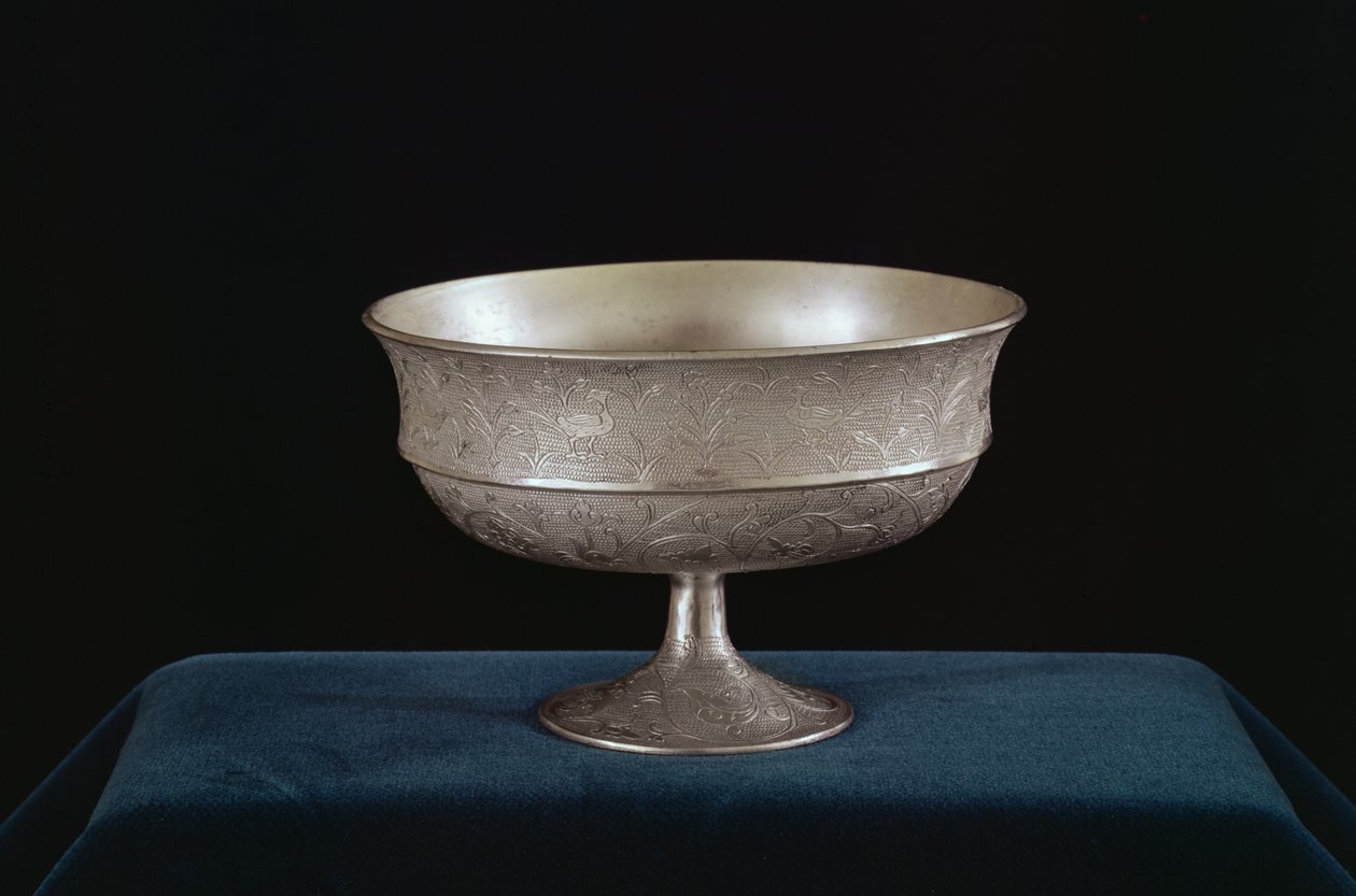 Şarap Bardağı (gümüş) by Indian School