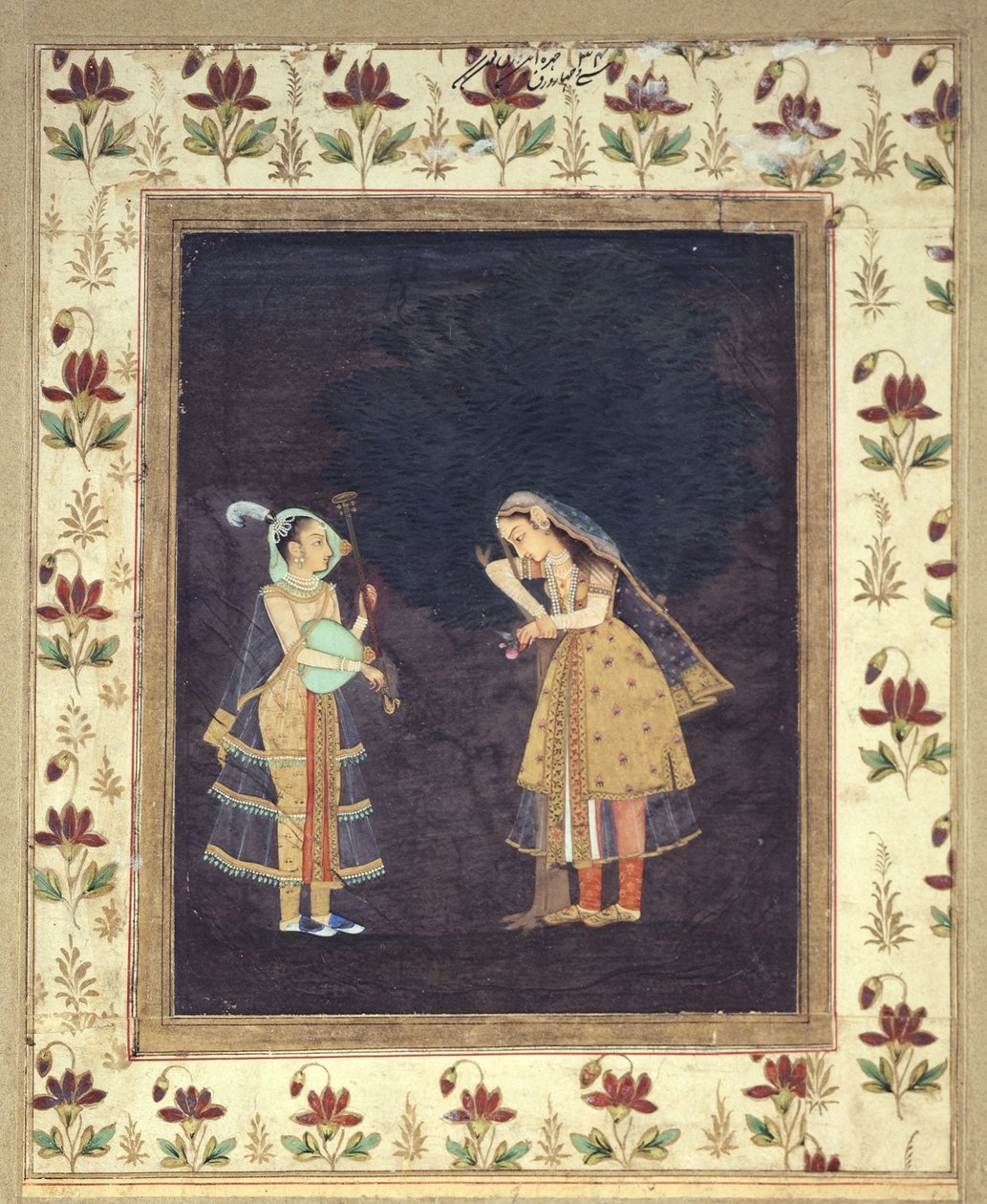 müzik dinleyen kadın by Indian School