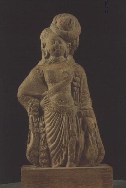 Yakshi, Ahichchhatra (pişmiş toprak) by Indian School