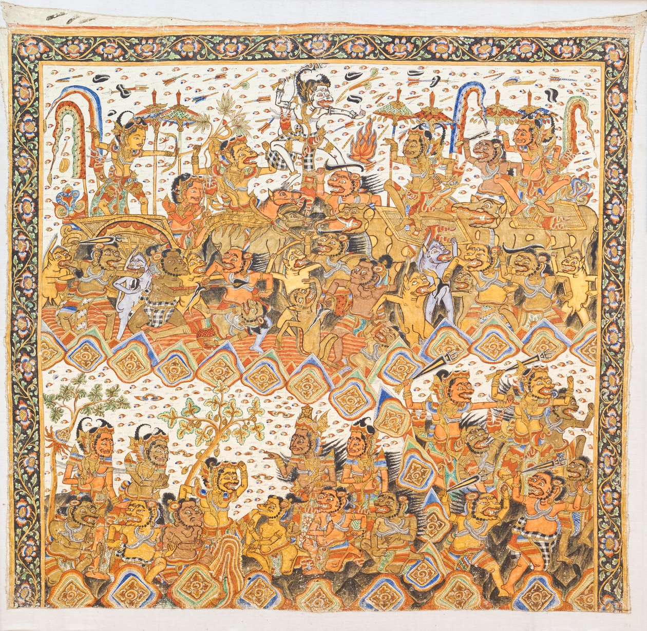 Ramayana (tuval üzerine Bali rengi) by Indonesian Indonesian