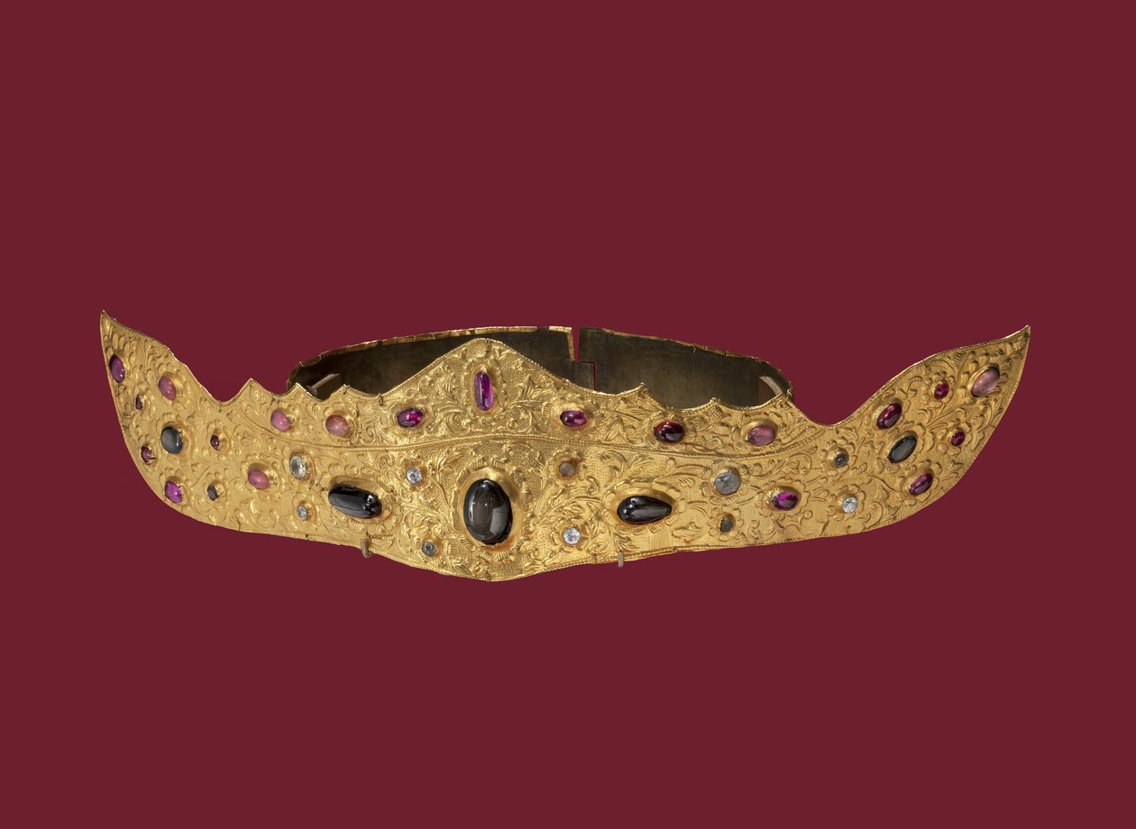 Crown, Klungkung Kingdom (altın ve değerli taşlar) by Indonesian School