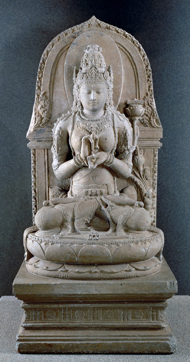 Prajnaparamita, Aşkın Bilgelik Tanrıçası, c.1300 (andezit) by Indonesian School