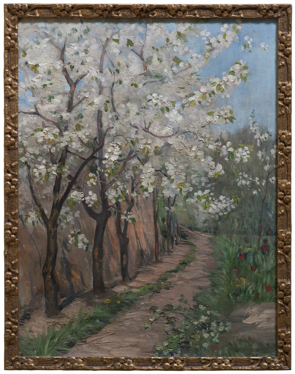 Kiraz Çiçeği (tuval üzerine yağlı boya) by Ingeborg Eggertz