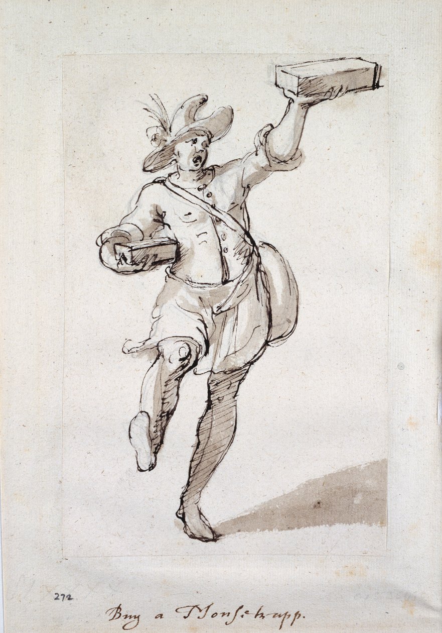 Bir fare kapanı çığlığı (kağıt üzerinde kalem ve mürekkep) by Inigo Jones