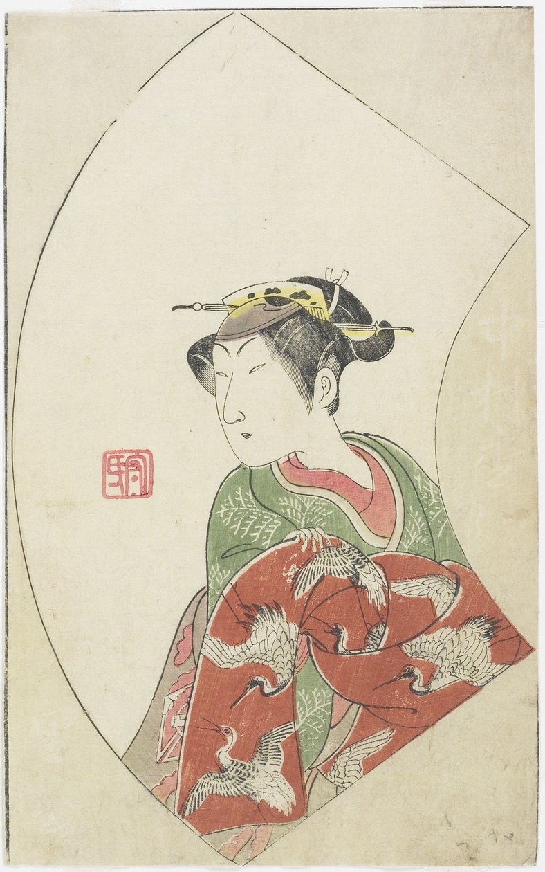 Tee c ve r Nakamuta Matsue, Riko_, 1770 olarak by Ippitsusai Bunchō