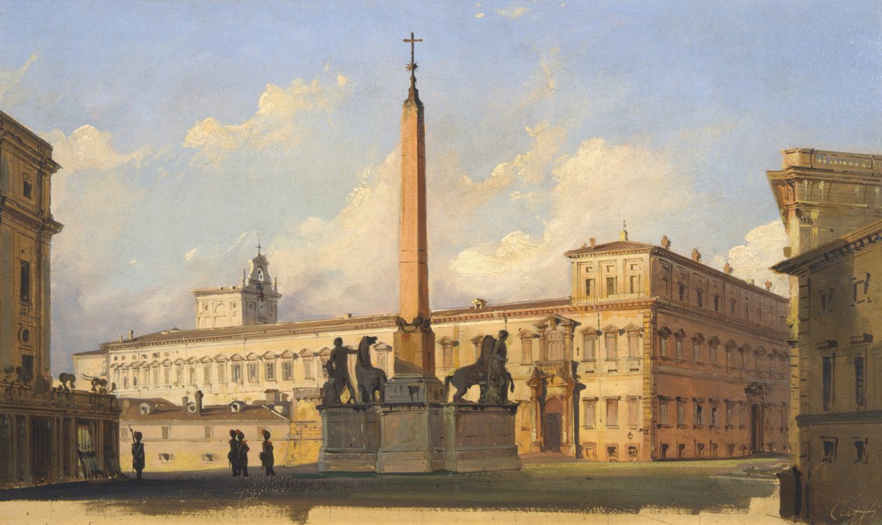 ಕ್ವಿರಿನೇಲ್ ಚೌಕ, 1847 ಟರ್ಕ್ by Ippolito Caffi