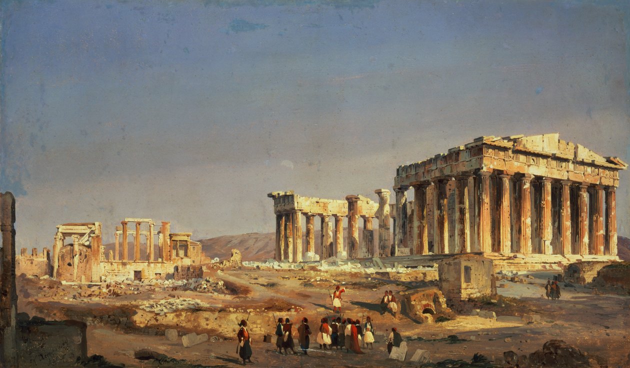 Partenon, 1863 by Ippolito Caffi