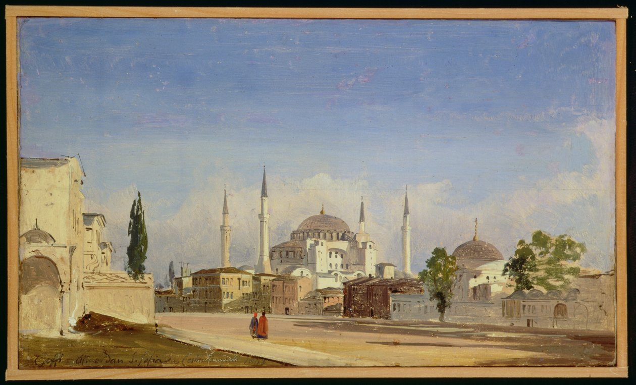 Ayasofya, Konstantinopolis, 1843 by Ippolito Caffi