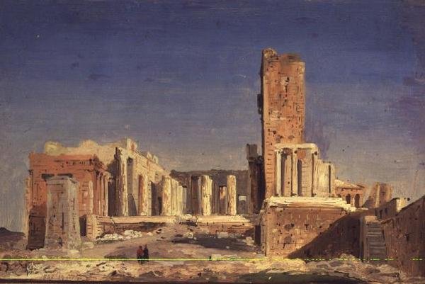 Akropolis by Ippolito Caffi