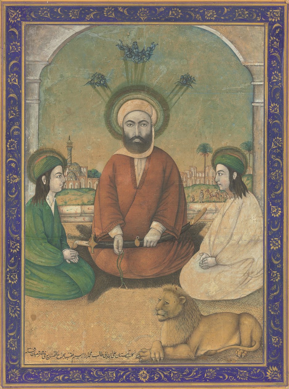 Eli, Hassan, Hüseyin, İranlı Kaçar by Iranian School