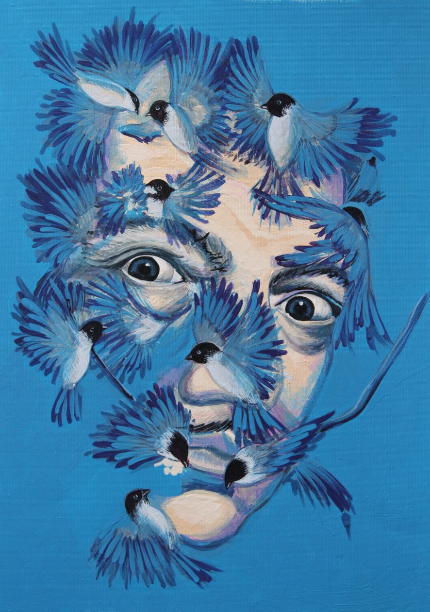 Dalí ve Chickadees, 2015 by Irina Corduban
