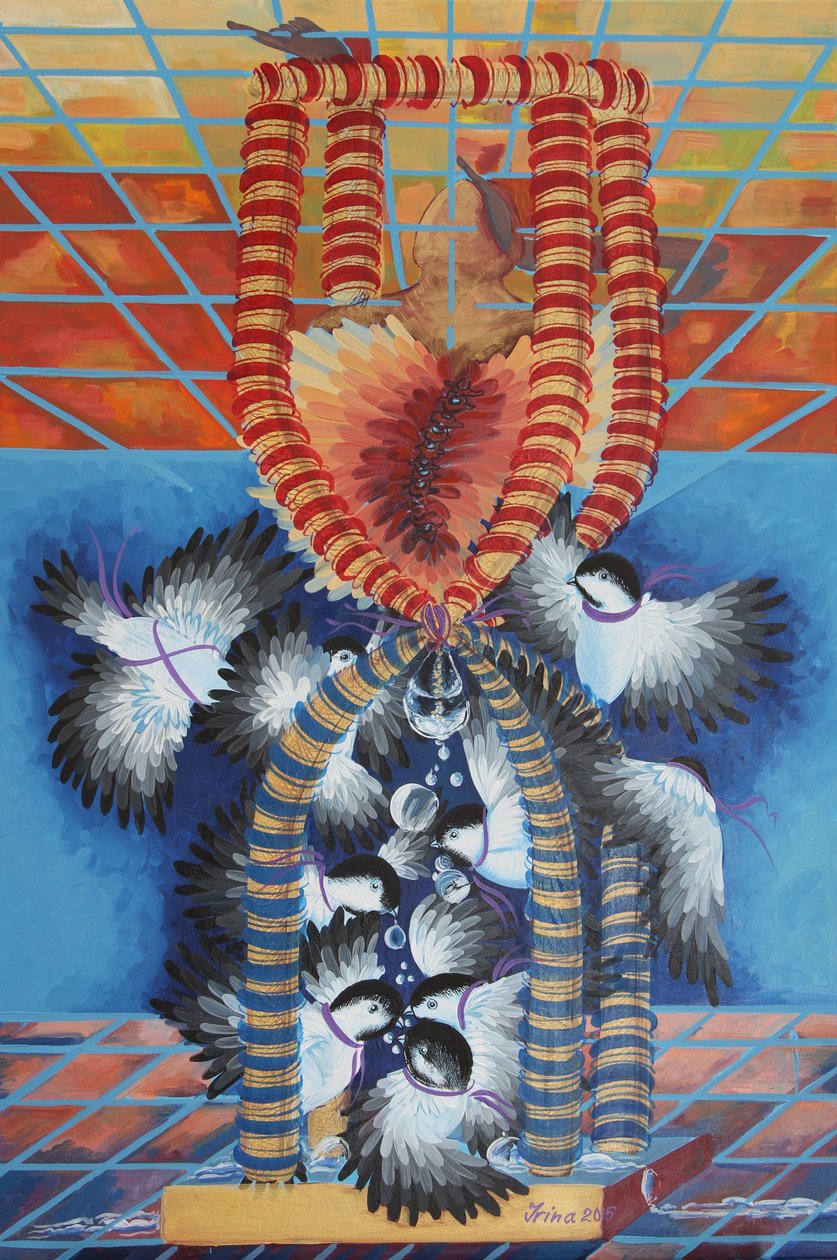 Damlacıklar Chickadees, 2015 by Irina Corduban