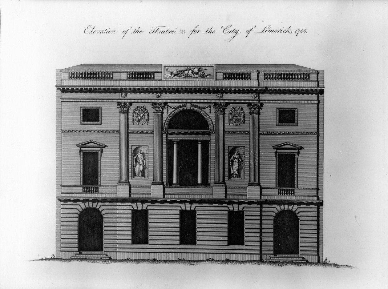 Tiyatronun Yükselişi, undc. Limerick Şehri için, 1788 by Irish School