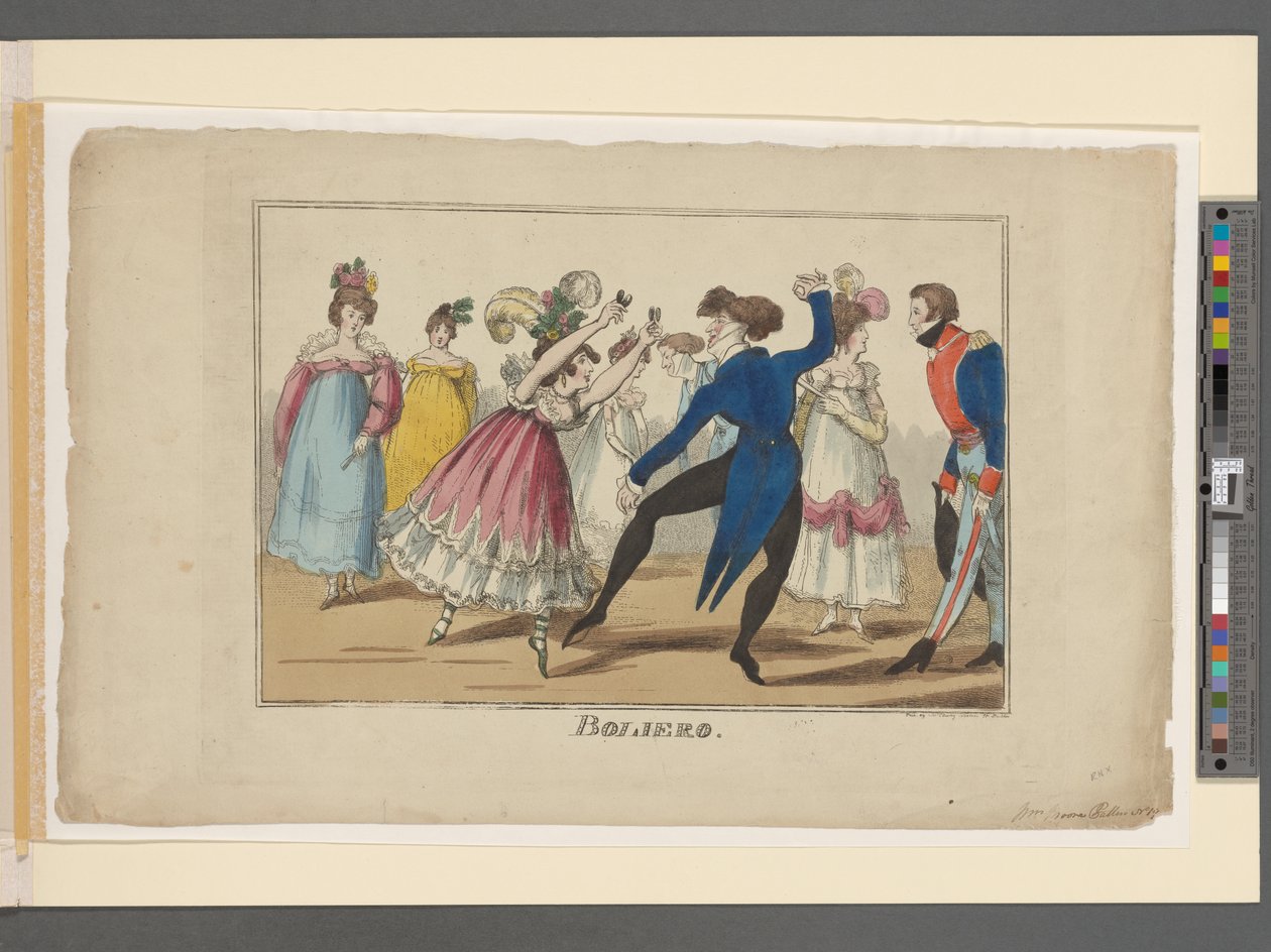 Boliero, c.1800-09 (el boyaması gravür) by Irish School